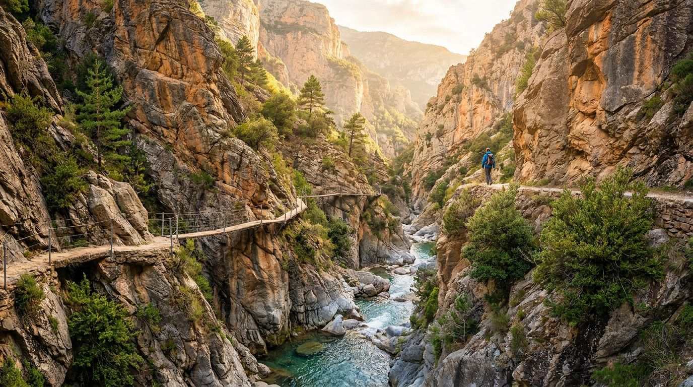 Gorges de Carança : le guide des corniches et passerelles