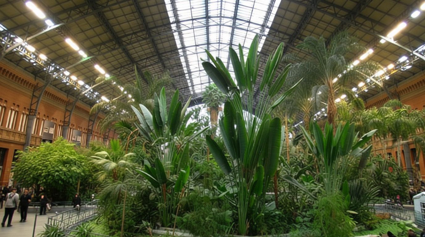 Gare d'Atocha et jardin tropical